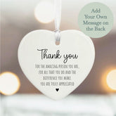 personalised-porcelain-hanging-heart-thank-you-amazing-gift|S1B|Luck and Luck| 1